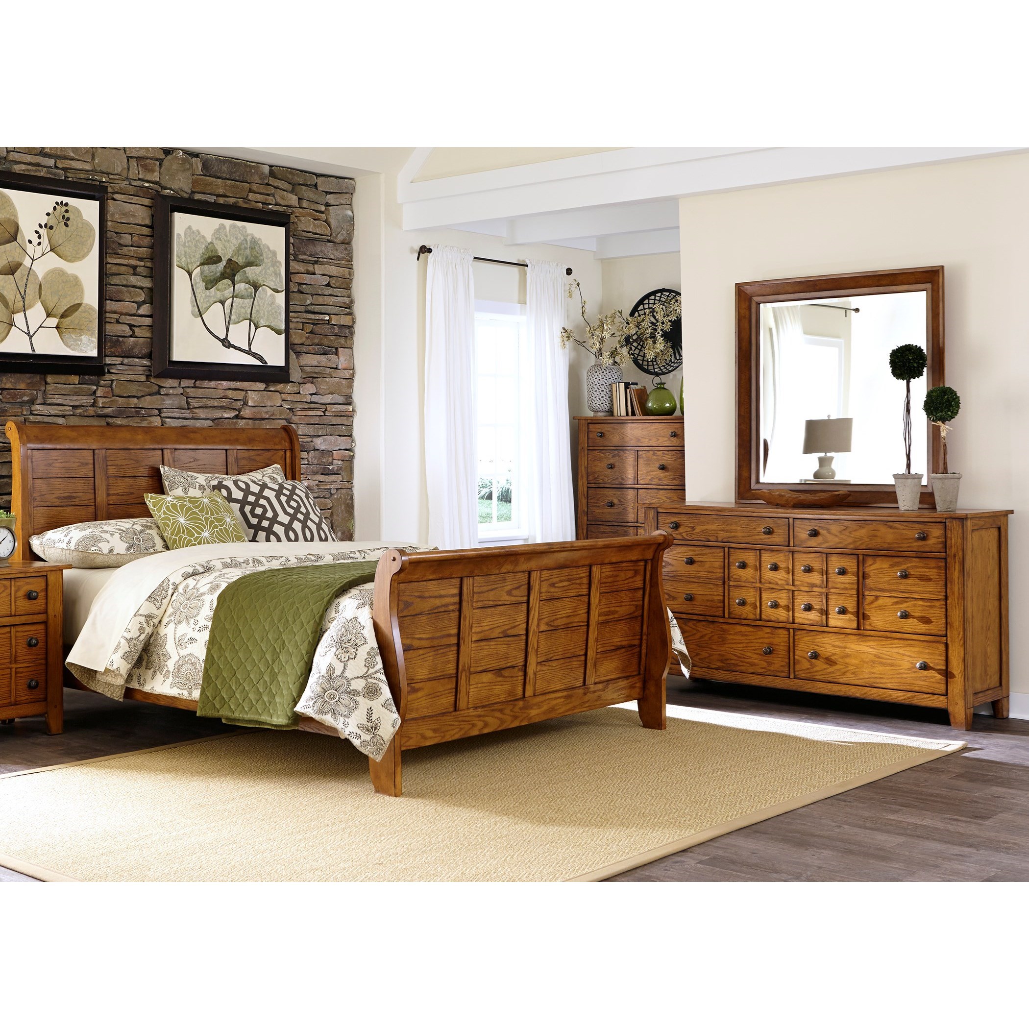 Liberty Furniture Grandpa's Cabin 175BRKSLDM King Bedroom Group